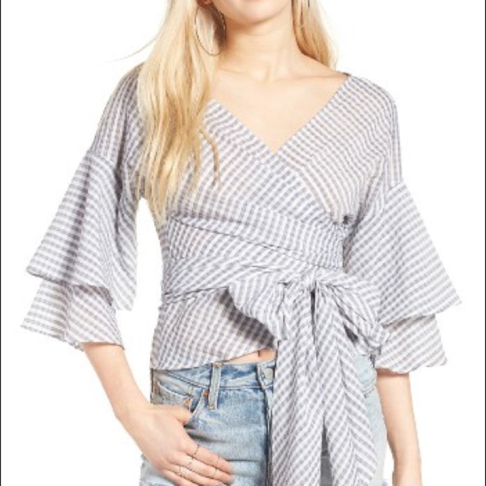 WAYF beckett tiered shirt